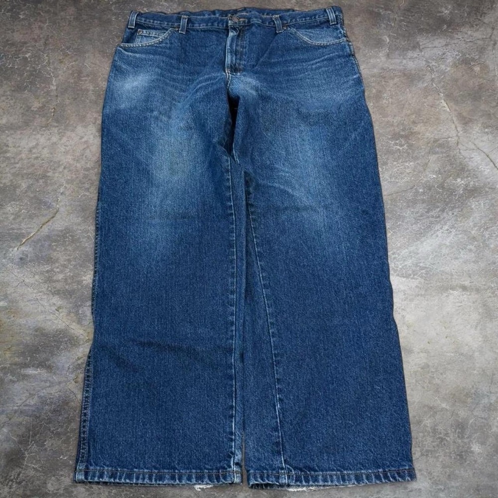 Dickies Faded Blue Distressed Jeans Men's Size 38x30 Workwear Denim Skater Y2K